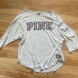Pink 3/4 sleeve tee